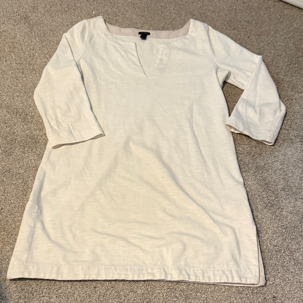 J. Crew Ivory Tunic